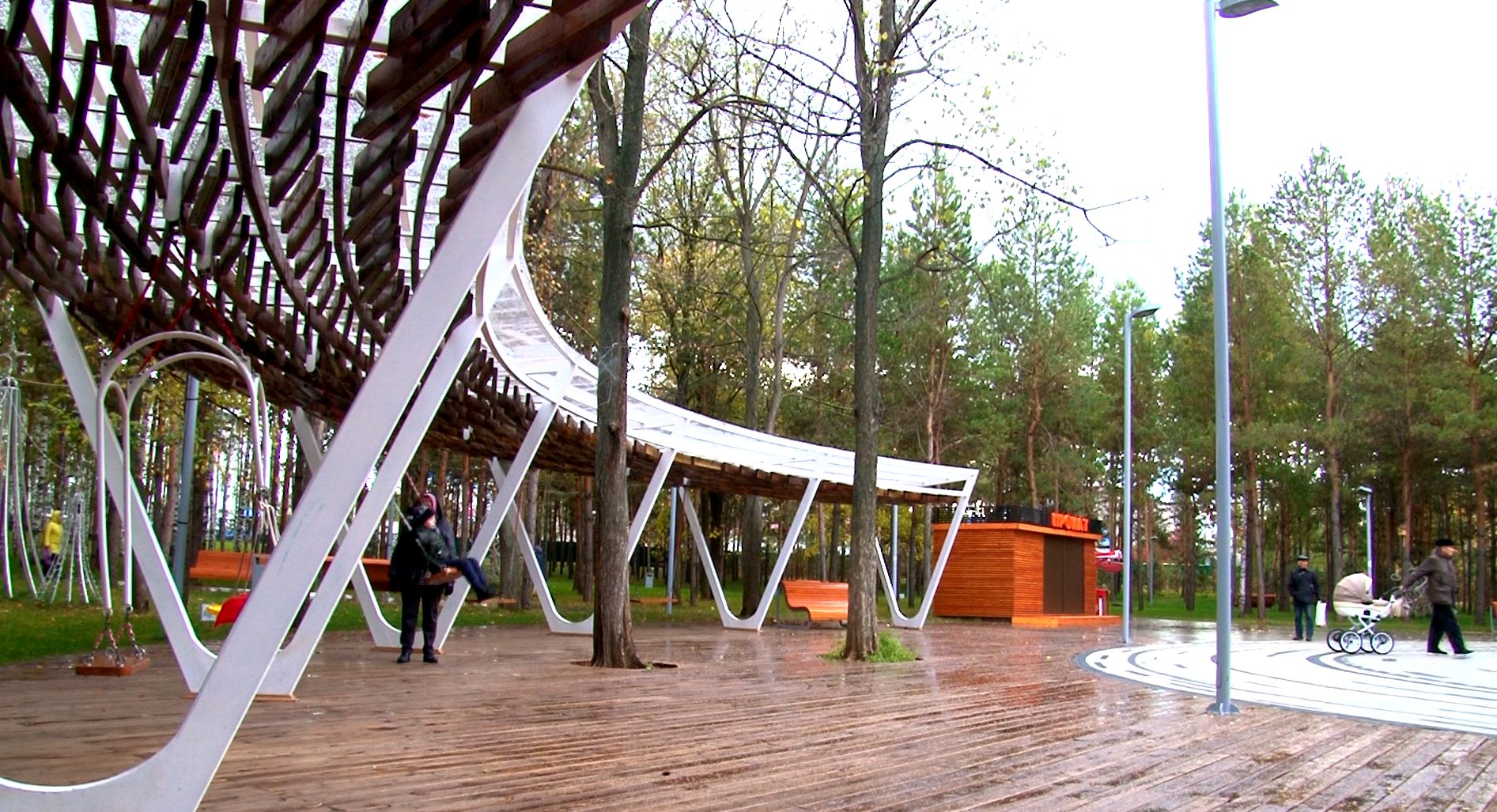 Альметьевский парк «Здоровье» частично открыли для прогулок